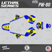 Graphics Kit for Yamaha PW80 (1990-2023) PW-80 PW 80 Lethal Series - Yellow