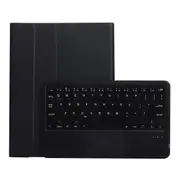 Bluetooth Keyboard Leather Case For Ipad Pro 10.5 With Touch Control Lambskin Texture Compatible With 10.2 2021 & 2020 & 2019 / Air 3 Black