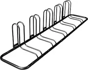 'Retrospec Stash Rack 2, 4 & 5 Bike Floor Stand Bicycle Storage Organizer for Mountain Bike, Road Bike, Weather Resistant Fine Powder Steel Coating Fits Wheels up to 3'''
