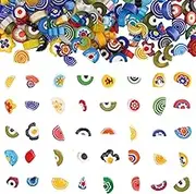 Youway Style Millefiori Glass Mosaic Tiles for Crafts, Broken Mosaic Glass Pieces for DIY Crafts Kits,Mosaic Jewelry Decor