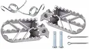 Steel Universal Folding Foot Pegs for Dirt Pit Bike Motorcycle Heavy Duty Footpegs with Springs Pins for Atomik and Other Models