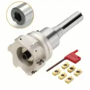 BAP400R 80-27 6Flute CNC Face Milling Cutter +R8-FMB27 7/16 +10Pcs APMT1604PDER