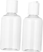 minkissy 12pcs Body Wash Mittens Refillable Disc Cap Bottle Press Bottles with Disc Top Flip Cap Small Squeeze Bottles Empty Refillable Bottles Skin Travel Lotion Sparkling Bottle