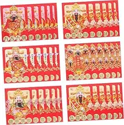 jojofuny 36pcs Cartoon Red Envelopes for Chinese Year Spring Festival Celebration Cash Envelopes with Snake Year Design Traditional Red Packets for Family