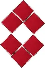 6 Pack Plush Puzzle Floor Mats Eva Foam Mats for Home Soft Comfortable Reusable Non-Slip for Living Room Bedroom Boys and Girls Play are
