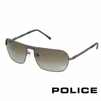 在飛比找momo購物網優惠-【POLICE】都會時尚飛行員太陽眼鏡(銀黑色 POS874