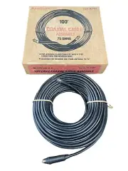 RadioShack Archer Cat# 15-1527 Pre-Assembled 100’ 75 Ohm Coaxial Cable Assembly
