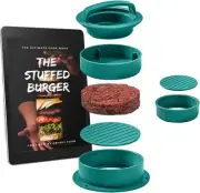 Hamburger Press Patty Maker Stuffed & Mini Burger BBQ Non-Stick + Papers eBook