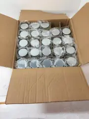 23 Pack Glass Spice Jars 4oz Empty Square Bottles With Metal Lids Set Of 23