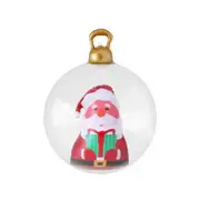 Jingle Jollys Christmas Inflatable Ball 60cm Santa Decoration Giant Bauble Clear