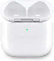 MIOLLYBO Wireless Charging Case Compatible with AirPods 4th Generation, Replacement for Air Pod 4 Charger Case with Bluetooth Pairing, Sync Button & USB C Port Charging (White)