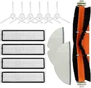 BBT BAMBOOST Replacement Parts fit for Dreame D9,D9 max,D9 pro,L10,L10 pro, Filters Main Rolling Brushes Side Brush Mop Clothes Clearning Pads Accessories(Pack of 13)