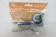 Pack of 10 Whitman Coin Capsules with Ring 24.3mm for Quarters