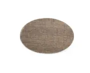 Elliptical Insulation Placemat PVC Table Mat Non-slip Mat - BROWN