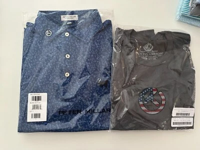 New Scotty Cameron Polo Shirt Bulldog Medium & USA Circle T t-shirt Large