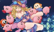 Dark Magician Girl Kirby Nintendo cute | TCG playmat | Yu-Gi-Oh | Pokemon TCG