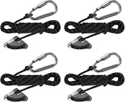 Paracord Rope | Reflective Small Ratchet Straps with Aluminum Alloy Carabiner - Hiking Accessories, Climbing Utility Cord for Objects, Hammocks