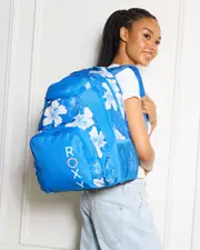 [Roxy] Roxy Shadow Swell Printed Backpack in Nebulas Blue Hippy Hibiscus One Size Nebulas Blue Hippy Hibiscus