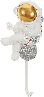 jojofuny Astronaut Wall Hook Decorative Hook for Coats Towels Keys Strong Adhesive Easy Peel Stick Installation for Kitchen Bathroom Home Organization