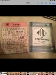 Set of 2 - Cross Stitch Pattern - Alphabets and Borders & Monograms Pattern -NEW
