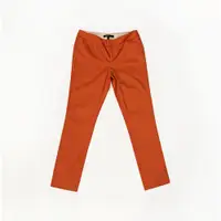 在飛比找蝦皮商城精選優惠-BCBGMAXAZRIA 彈性舒適橘色長褲 前口袋 休閒直筒