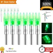 Lighted Arrow Nocks .244/6.2mm - 12 Pack with Screwdriver, Unisex Adult Use