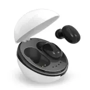 Wireless Bluetooth Earphones - Space Capsule Shape with Magnetic Charging Box & Lanyard