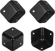 sourcing map 4 Pcs Speaker Cabinet Corners Protector 48x48x48mm Metal Stackable Guard Wrap Angle Case Edge Box Protection for Stage DJ Audio Sound Case
