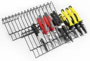 Plier Organizer for Tool Box Drawer (2 Pack) - Holds 30 Pliers, Black Metal