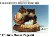 New, M-117, Chris-Mouse Pagent, Wee Forest Folk w box