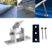 Solar Panel Rotatable Elevation With Angle Bracket Roof Mounting Attachment New