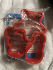 Vtg 3 pcs Treat Mold Plastic Christmas Rice Krispies Jello Holiday Star Tree NEW