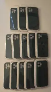 Lot Of 13 iPhone 12 Pro Max Apple Moderno Cell Phone Case Cyan Color Brand New
