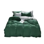 Green/Grey Reversible 1000TC Duvet Doona Cover Set Various Size