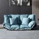 MUNA家居 968#藍色多段式和室沙發椅/沙發床 160X75X55cm