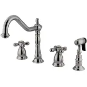 Kingston Brass KS179.AXBS Heritage 1.8 GPM Widespread Kitchen - Chrome
