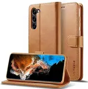 Ezydigitals Case for Samsung Galaxy A36 5G Matte Leather Wallet Flip Phone Case Cover - Brown