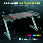 Gaming Desk Office Desk Computer Desk Home Desk with LED Lights RGB Lighting