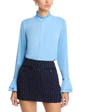 Elie Tahari The Adair Silk Blend Blouse