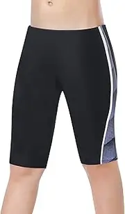 [K898] Boy Swim Jammers for Team Competitions Swimsuits, Youth Boys Endurance Jammer Swimming UPF 50+ Training