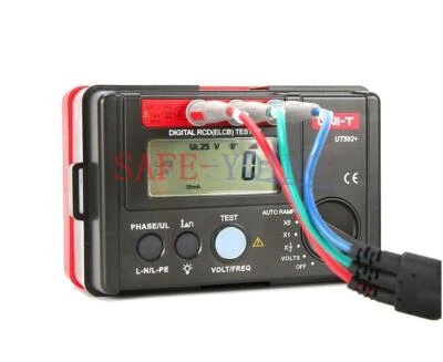 1PCS UNI-T UT582+ Digital RCD (ELCB) Tester; Leakage Switch Tester New
