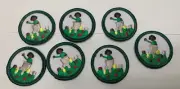 Vintage Girl Scout 2001 retired Junior LEAD ON Badge Patch LOT OF 7