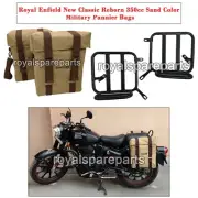 Royal Enfield New Classic Reborn 350 "MILITARY PANNIER SAND BAGS WITH FITTING" (for: Royal Enfield)