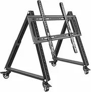 32"-70" TV Cart Free Lifting Rolling TV Mount Stand Trolley Plasma Screen LED LCD Monitor Low Height Stand Cart SC5100 (Color : A)