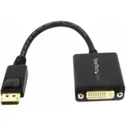 StarTech.com DisplayPort to DVI Adapter, DisplayPort to DVI-D Adapter/Video Converter 1080p, DP 1.2 to DVI Monitor, Latching DP