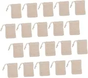 Beavorty 20pcs Soap Net Bags Mesh Pouches for Soap Storage Hanging Strings Ideal for Travel Home