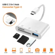 For iPhone iPod iPad IOS 12 Portable 4 in 1 USB SD TF Card Reader Camera Adapter