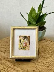 Van Gogh- Kiss Cross Stitch Finished Art
