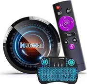 Android TV Box 11.0[2023 Updated] 4GB RAM/64GB ROM S905X4 Quad-Core Smart TV Box Support 2.4Ghz/5Ghz WiFi Bt 4.0, 6K 4K HD Tv Streaming Device,Mini Wireless Keyboard,4gb+64gb