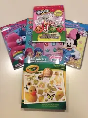 CRAFT BUNDLE, 5 PIECE, PLAY PACKS, PUZZLE, STICKERS, SHRINK ART,